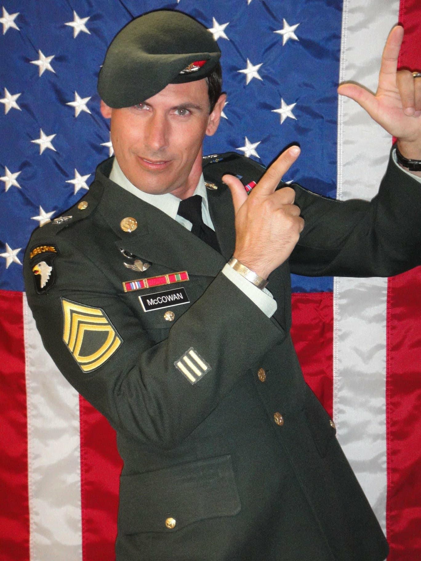 Mark McCowan, E8 Master Sergeant, U.S Army