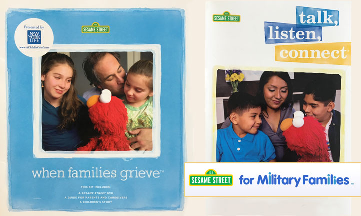 When Families Grieve resources cover presented by Sesame Street and New York Life 