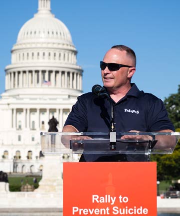 Cliff Bauman, an Army chief warrant officer and suicide attempt survivor