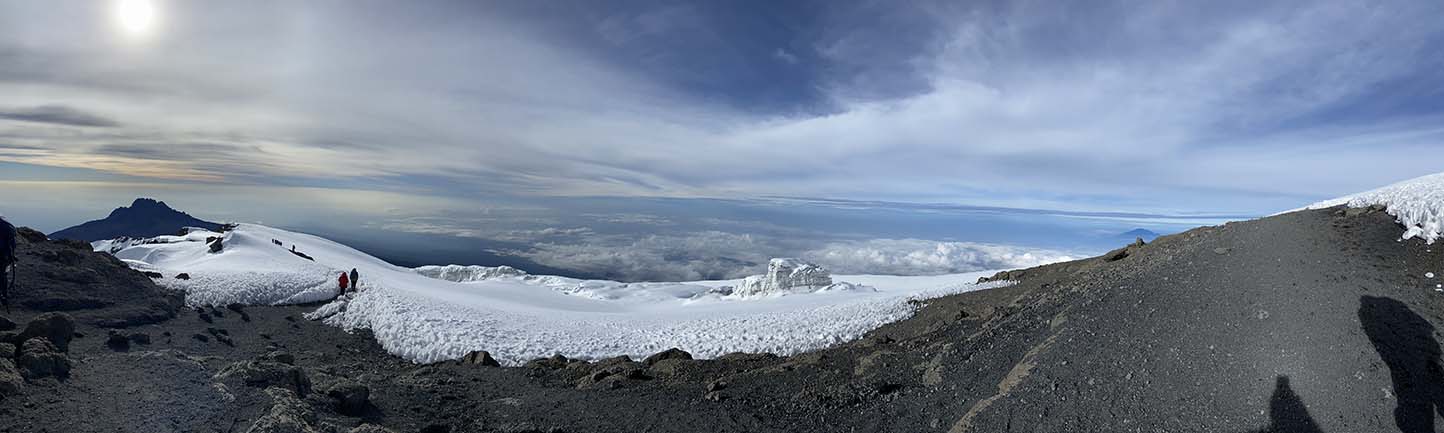 View from atop Kilimanjaro