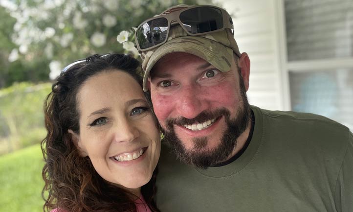 Katie Langer and U.S. Army Sgt. Jeremy Mittlesteadt