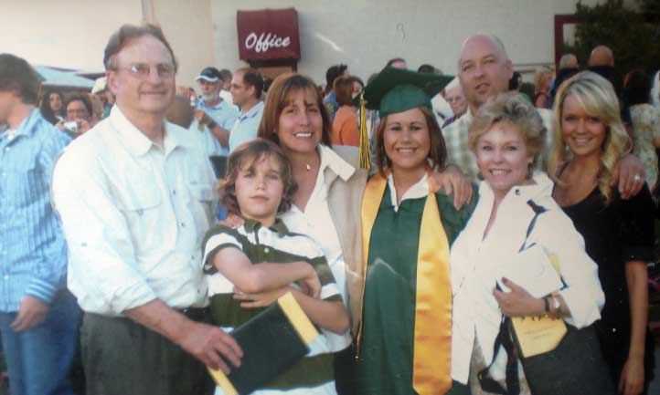 Ashlynne Haycock-Lohmann High School Graduation Family photo