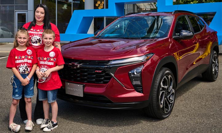 Tinsley Family with Chevrolet Car