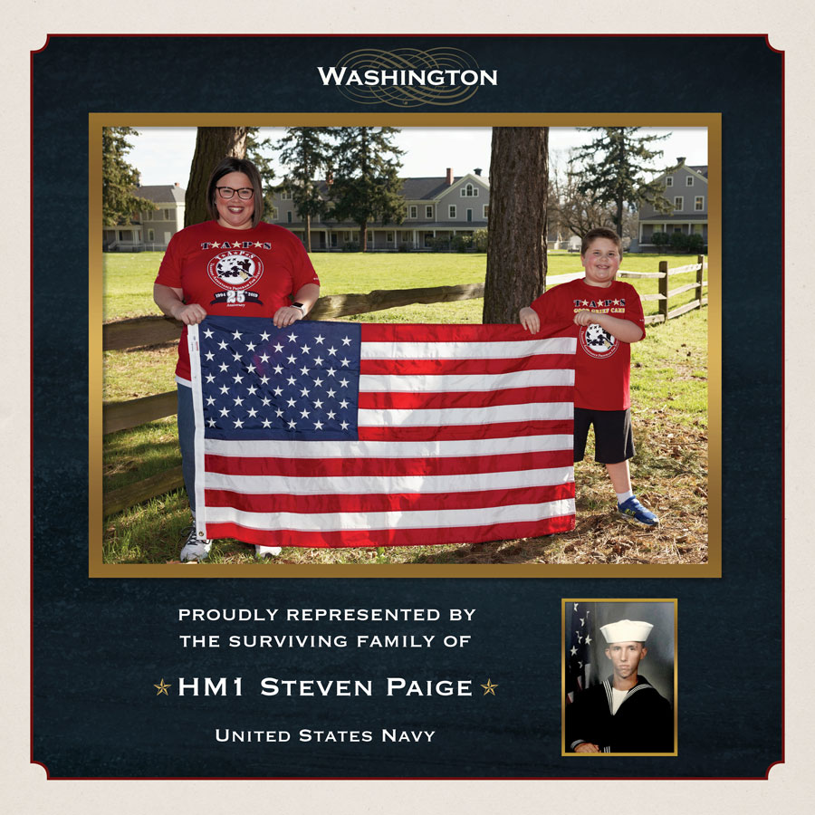 Family of Hospital Corpsman Petty Officer 1st Class Steven Paige