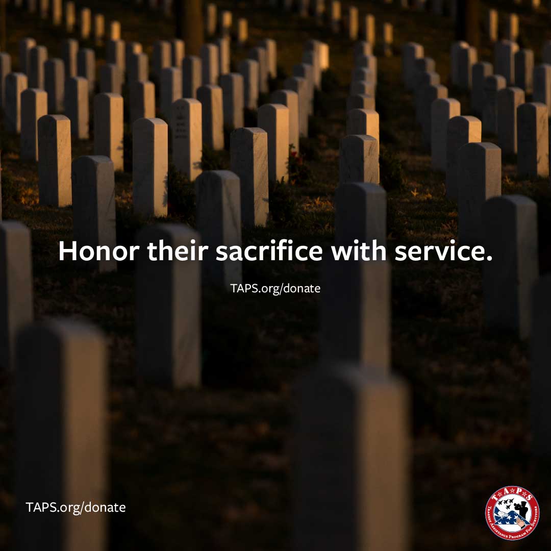 Honor their sacrifice with Service