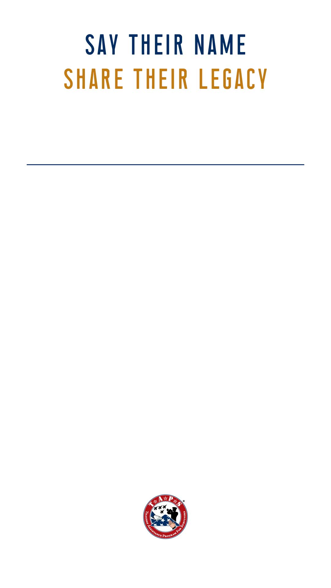 Say Their Name - Share Their Legacy Social Media Background Graphic Say Their Name - Share Their Legacy Social Media Background Graphic