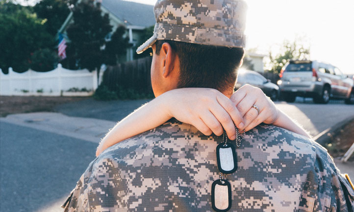 soldier, dog tags