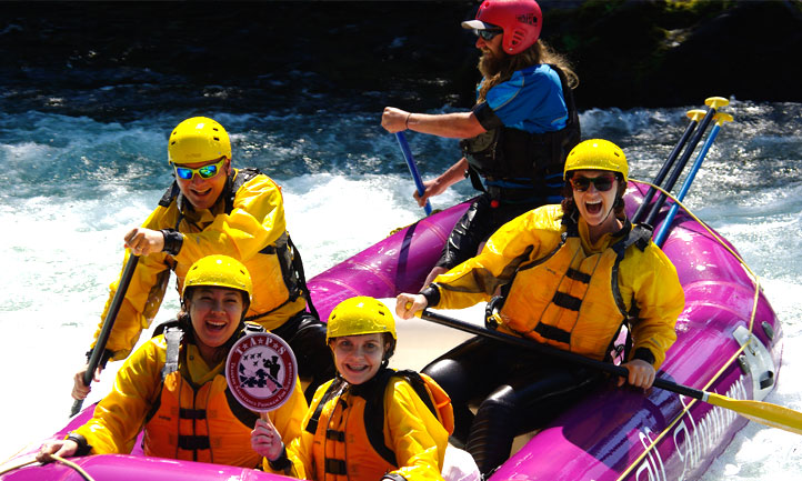 Surviving Siblings white water raft