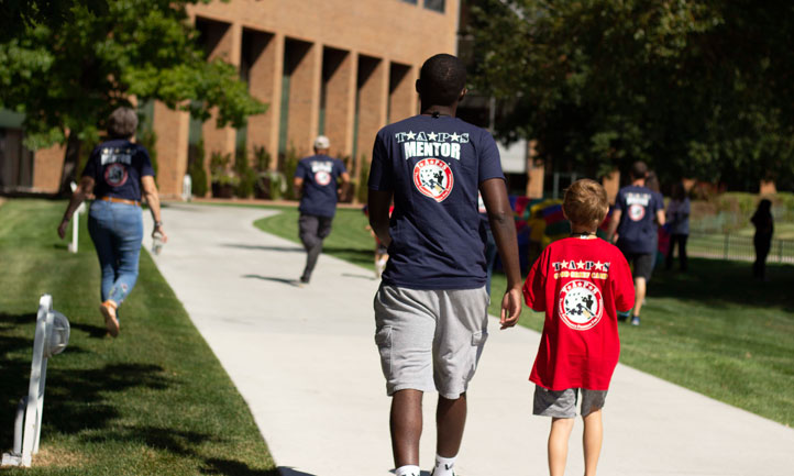 Military mentor and TAPS child