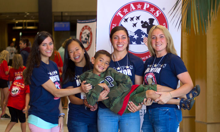 Military mentor and TAPS child