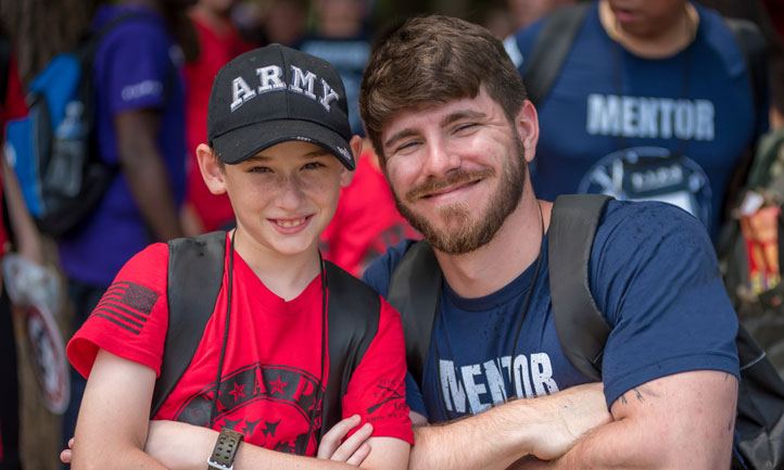 Military mentor and TAPS child