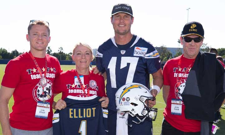 TAPS family with Los Angeles Chargers
