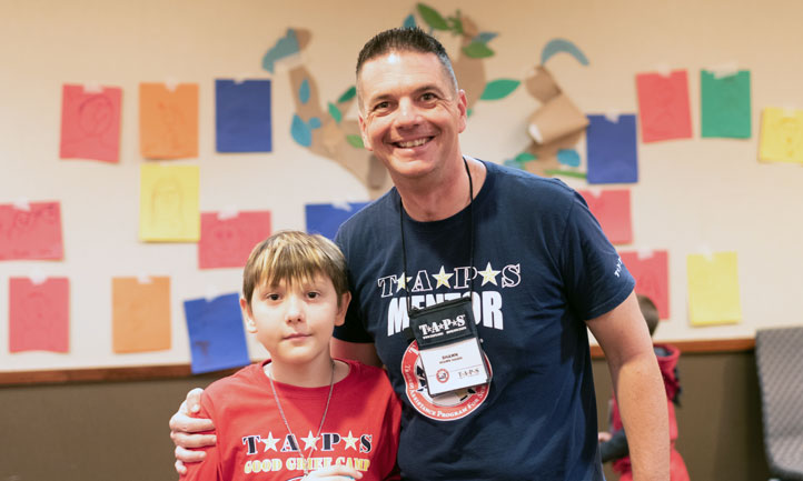 Military mentor and TAPS child