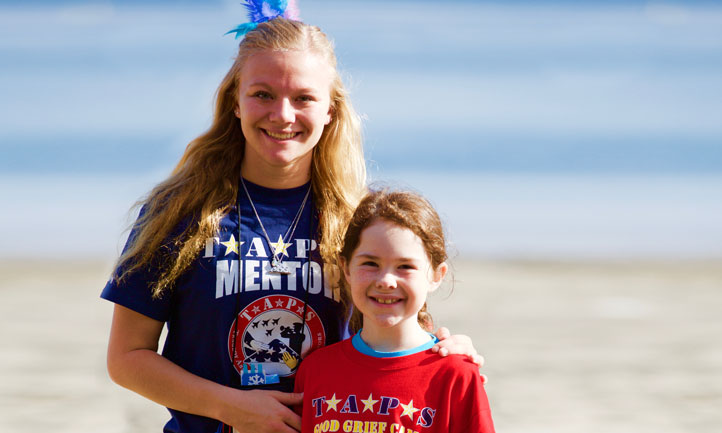 Military mentor and TAPS child