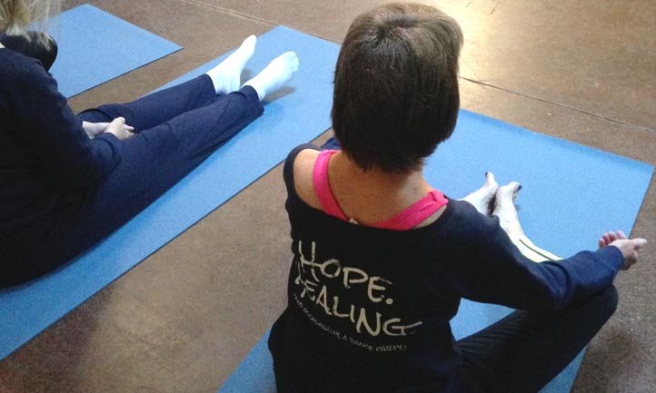 Surviving Women doing joga