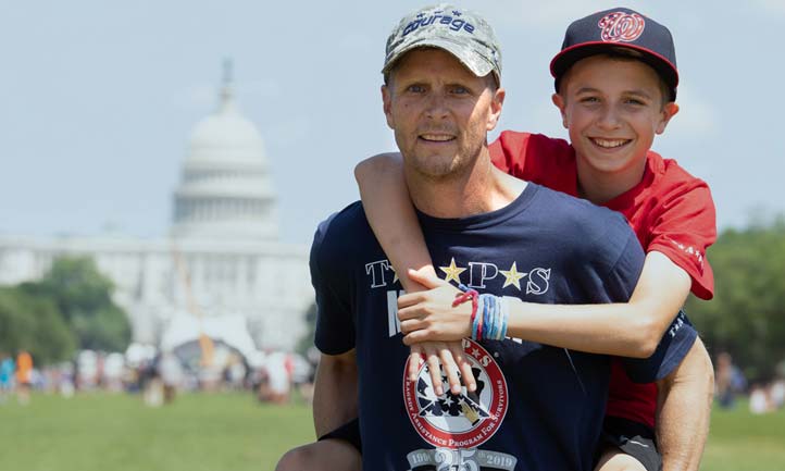 Military mentors and TAPS children Face paint Military mentors and TAPS children Face paint
