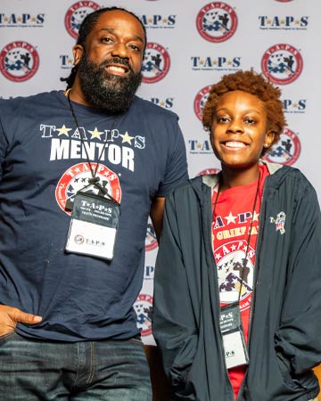Military mentor and TAPS child