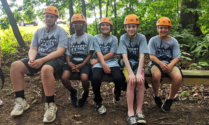 Young survivors at campout