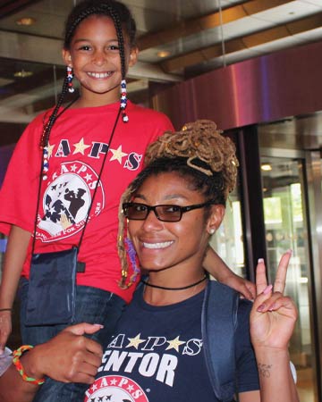 Military mentor and TAPS child