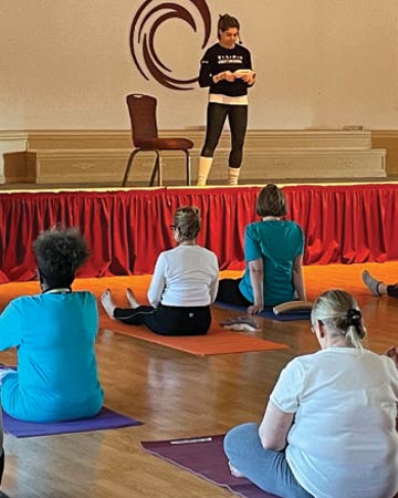 Surviving Women yoga session