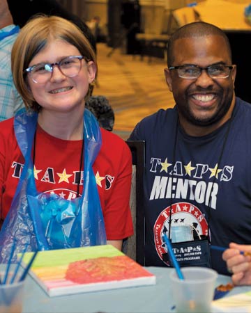 Military mentor and TAPS child