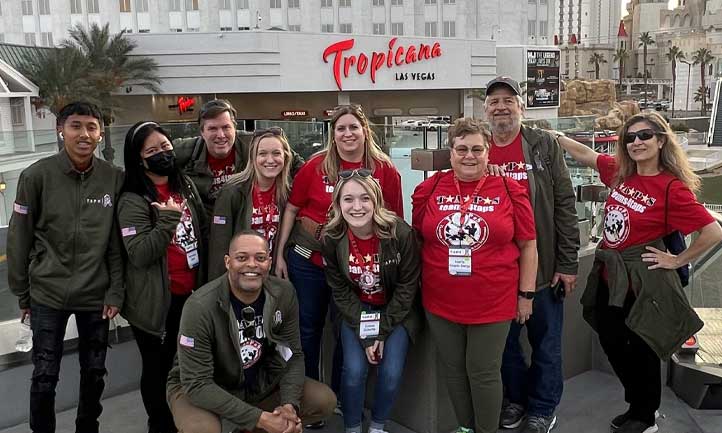 TAPS Survivors in front of the Tropicana