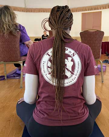 Surviving women yoga session