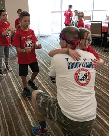 Military mentor  and TAPS children