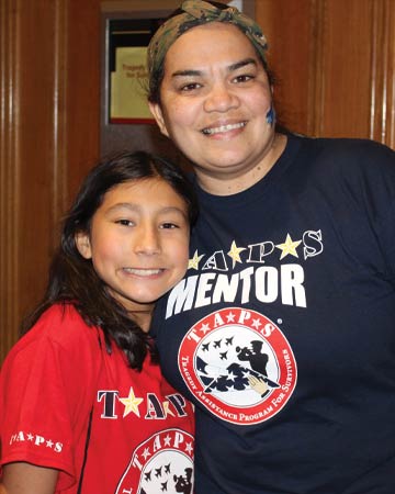 Military mentor and TAPS child