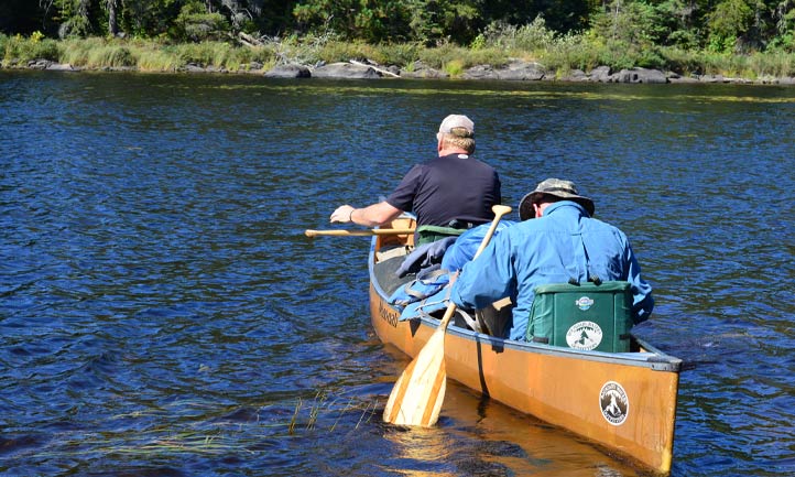 Canoeing at Mens Retreat