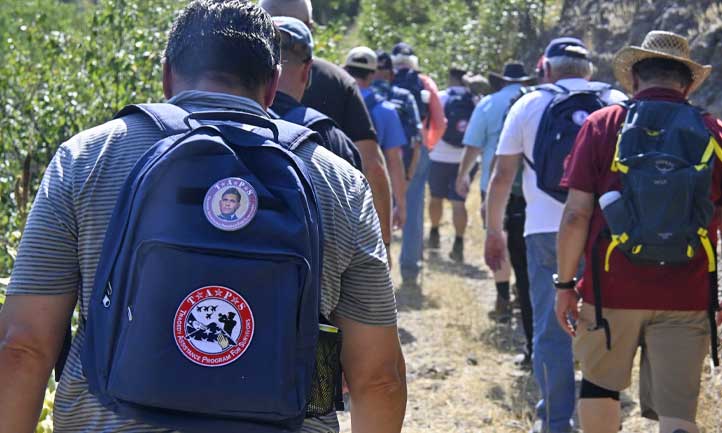 TAPS Survivors Hiking