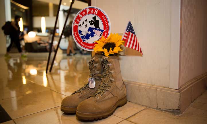 Military Boots and TAPS Paddle