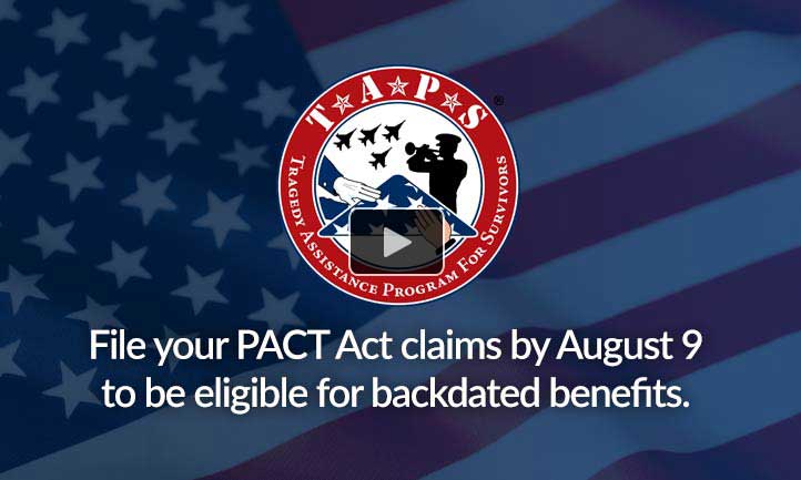 File your PACT Act claims by August 9th to be eligible for backdated benefits.