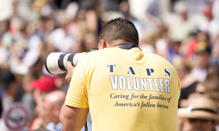 photographer at taps event