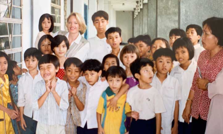 visiting orphanage in Vietnam
