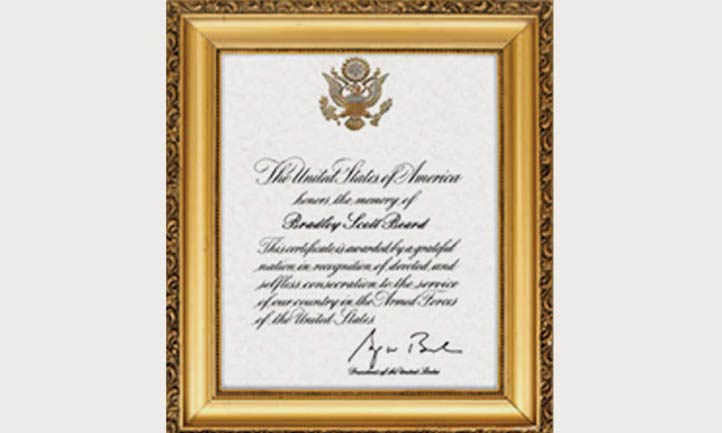 Presidential Memorial Certificate