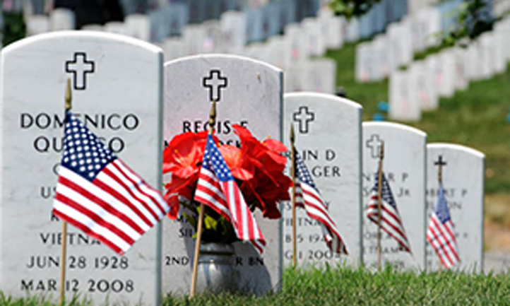 Flags, Cemetery