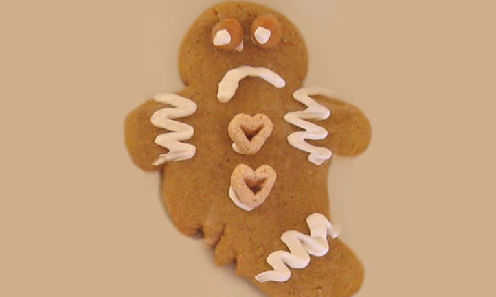 broken ginger bread cookie