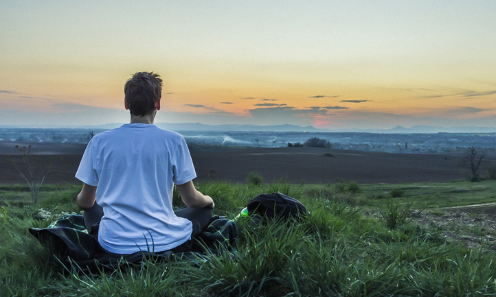 Man Meditating