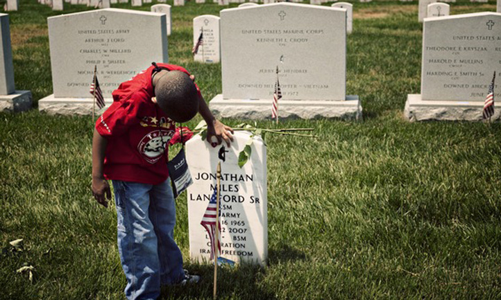 Child at Gravestone