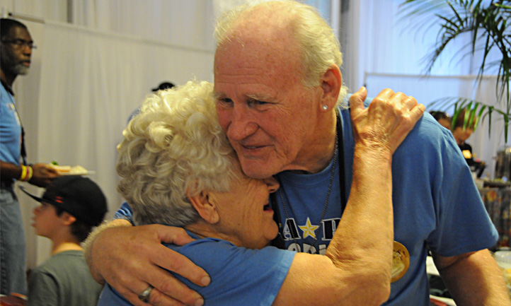 Grandparents Embrace