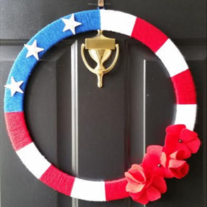 Eunah - American Flag Wreath