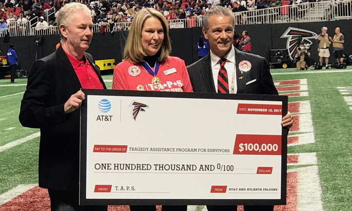 AT&T and Falcons Check Presentation