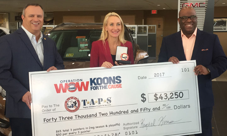 Jim Koons Automotive Check Presentation