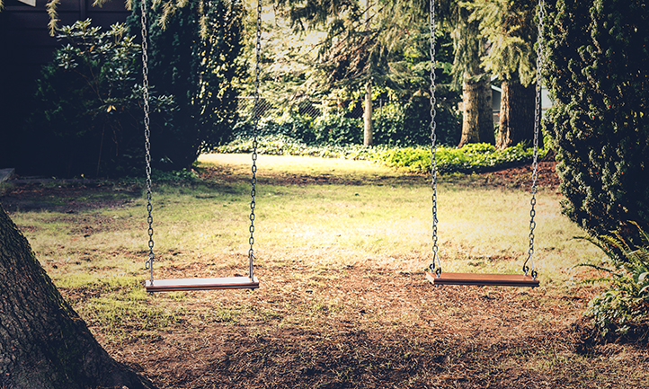 Empty Children's Swings