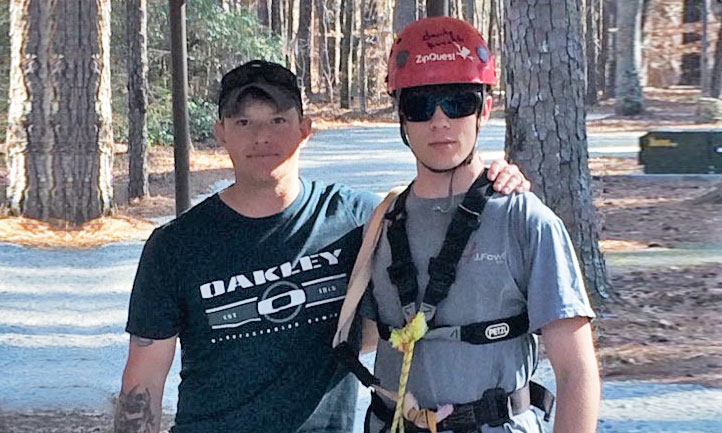 friends in climbing gear