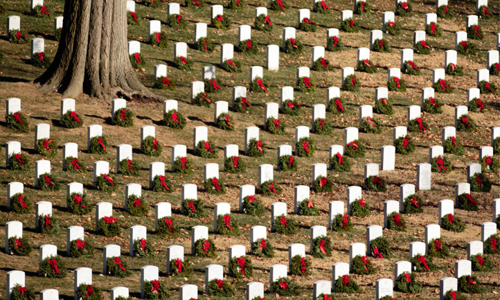 Wreaths at Arlington