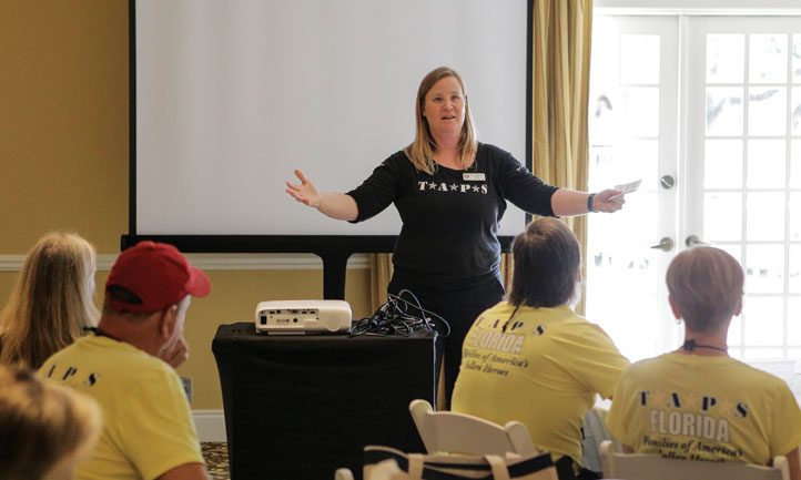 Doctor Springer speaks at the 2018 National Suicide Survivor Seminar in Flordia