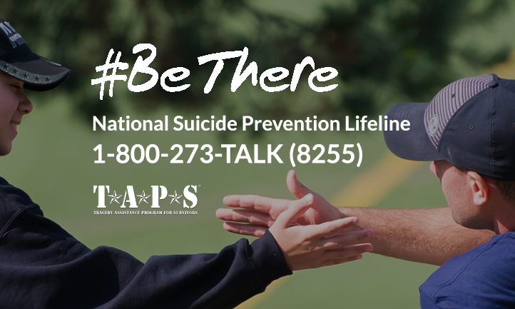 #bethere National Prevention Lifeline 1-800-273-8255