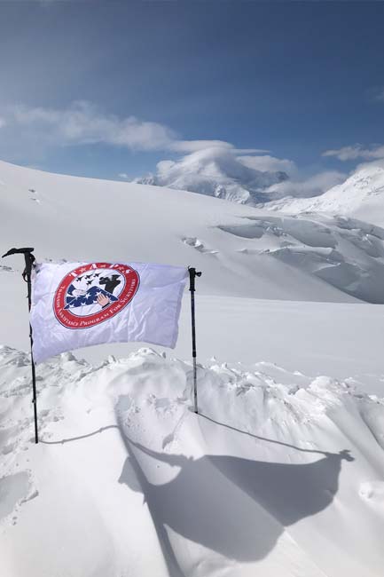 TAPS Flag on the mountain